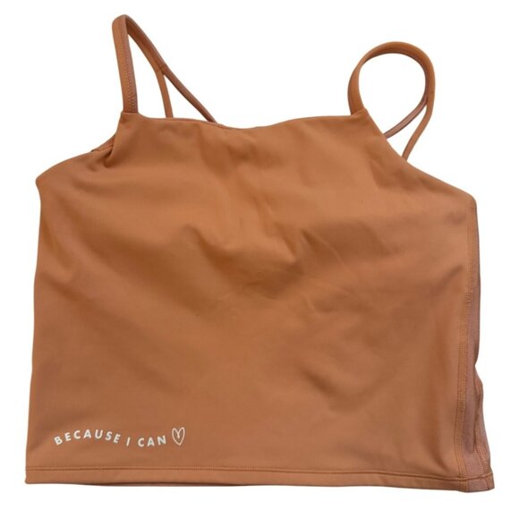 ATHLETA  Girl Simone Tank Top Orange "Because I Can"XXL/16 - Picture 4 of 7